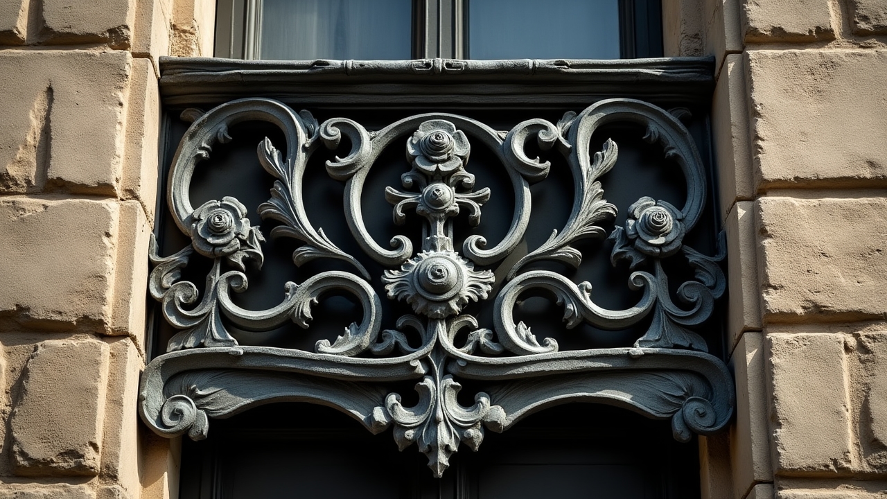 Élément architectural en métal